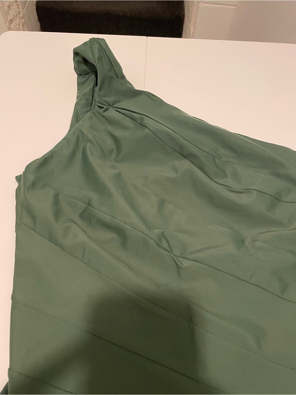 Summersalt Brand Women's size 10 Olive Green Sidestroke One Shoulder Swimsuit - Picture 4 of 5